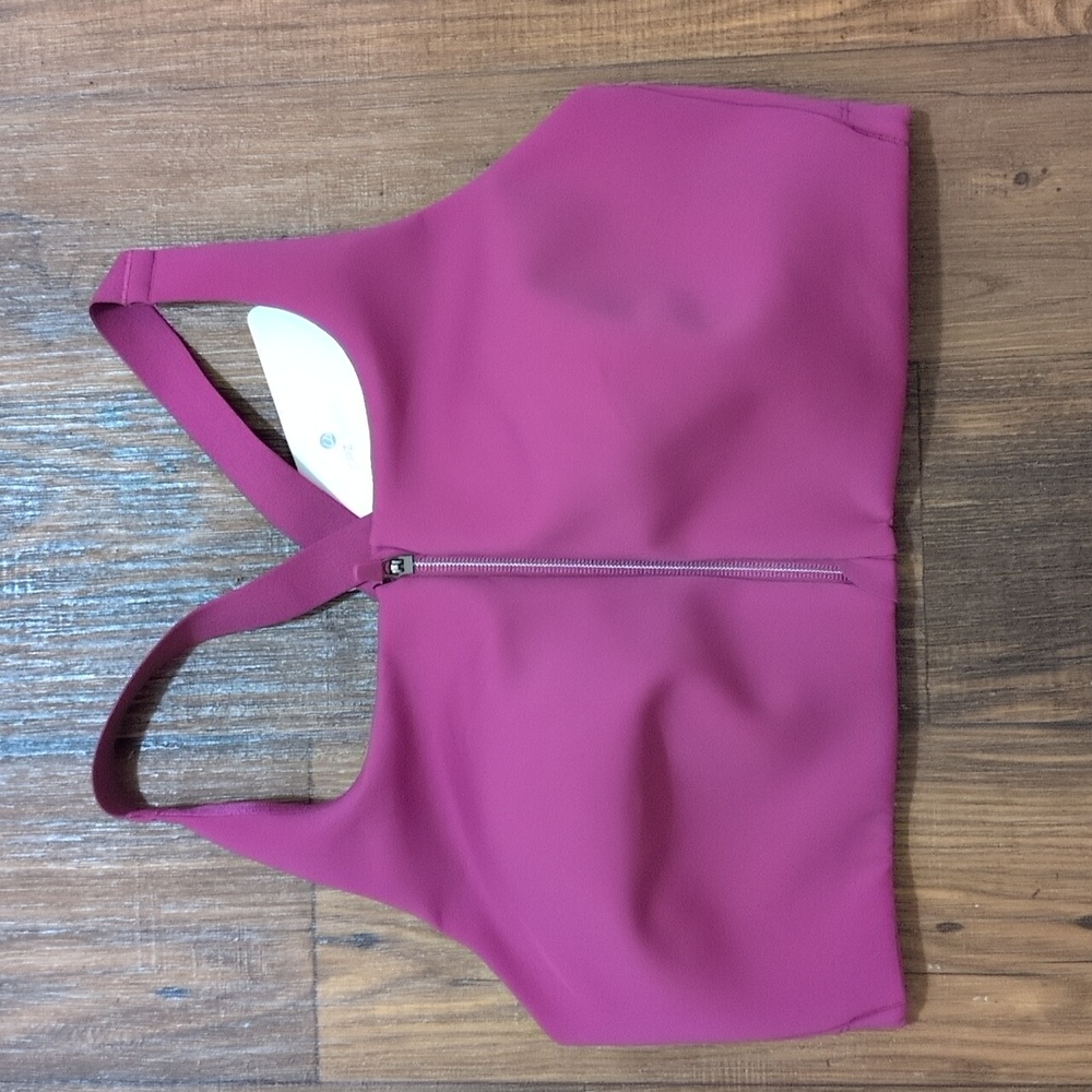 CRZ YOGA Womens Zip Front High Impact Sports Bra - SZ 38E